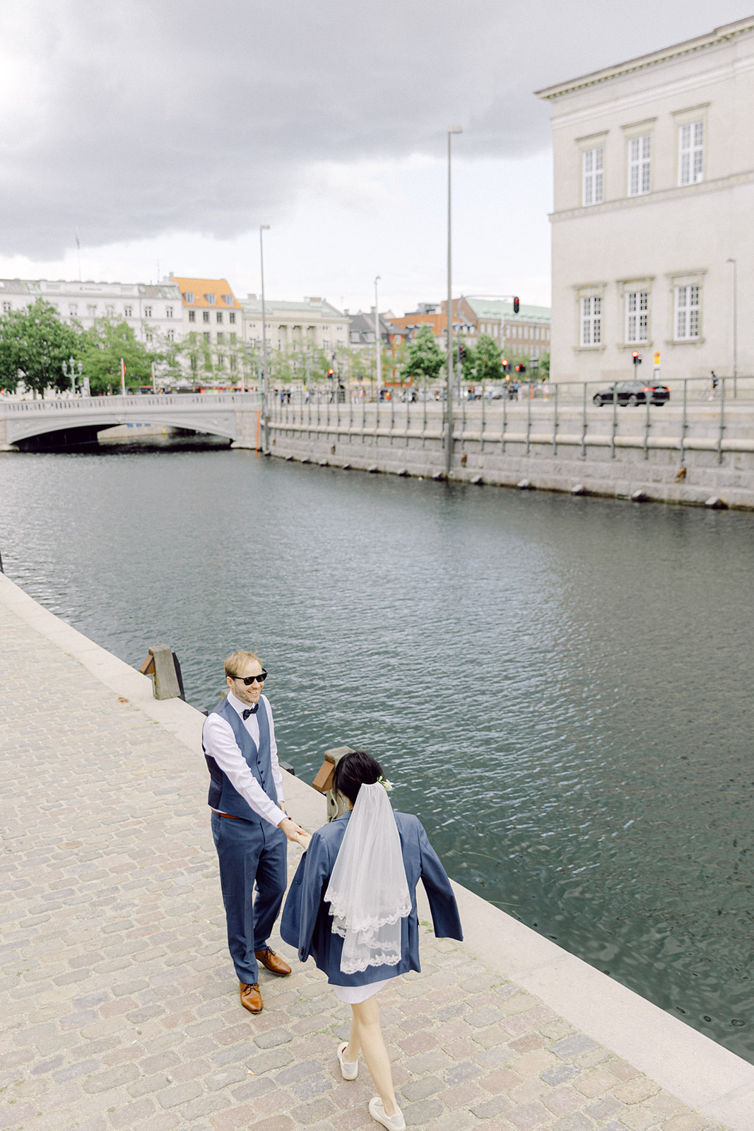 get married in Copenhagen chic couple portrait 